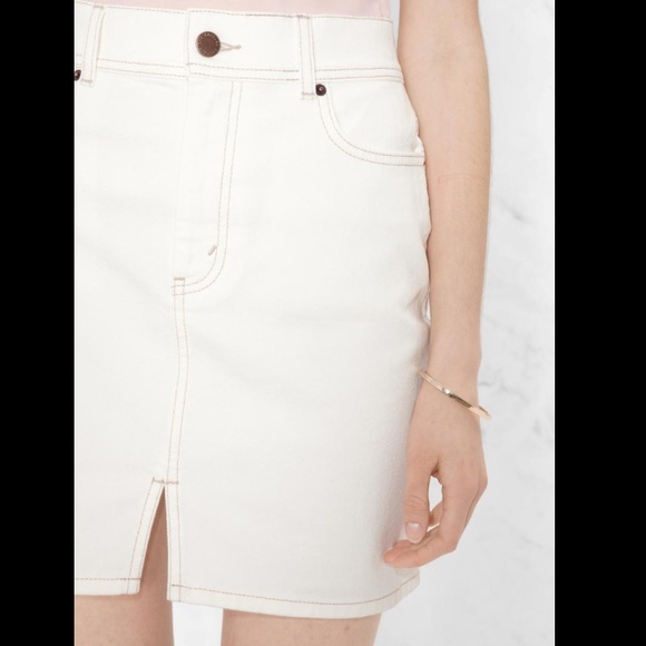 & Other Stories White Denim Skirt Size 29 - Picture 2 of 12